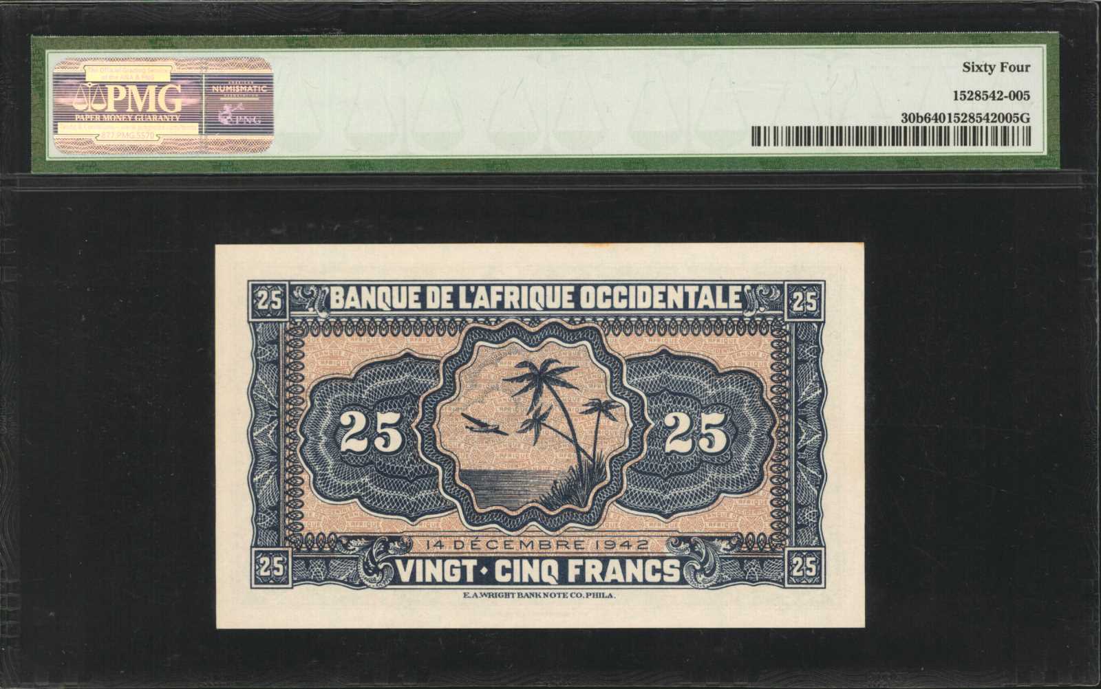image for: French West Africa  25 francs(B117r2)