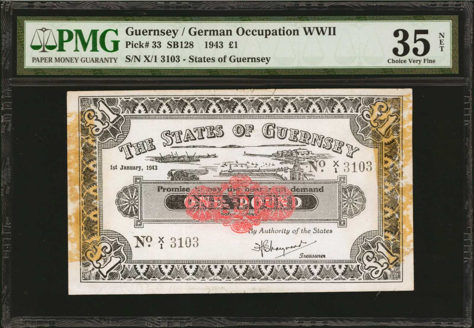 image for: Guernsey  1 pound(B144a)