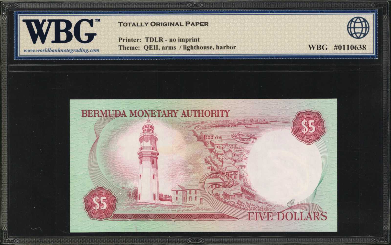 image for: Bermuda  5 dollars (B202dz)