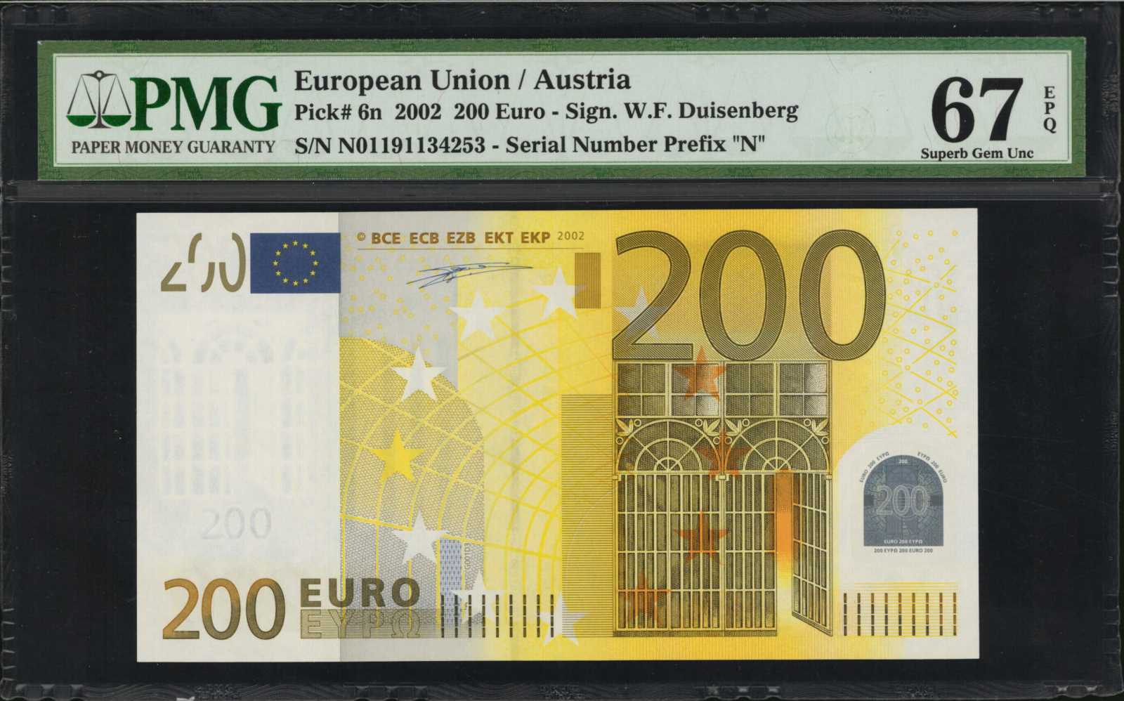 image for: European Monetary Union  200 euro (B106s1)