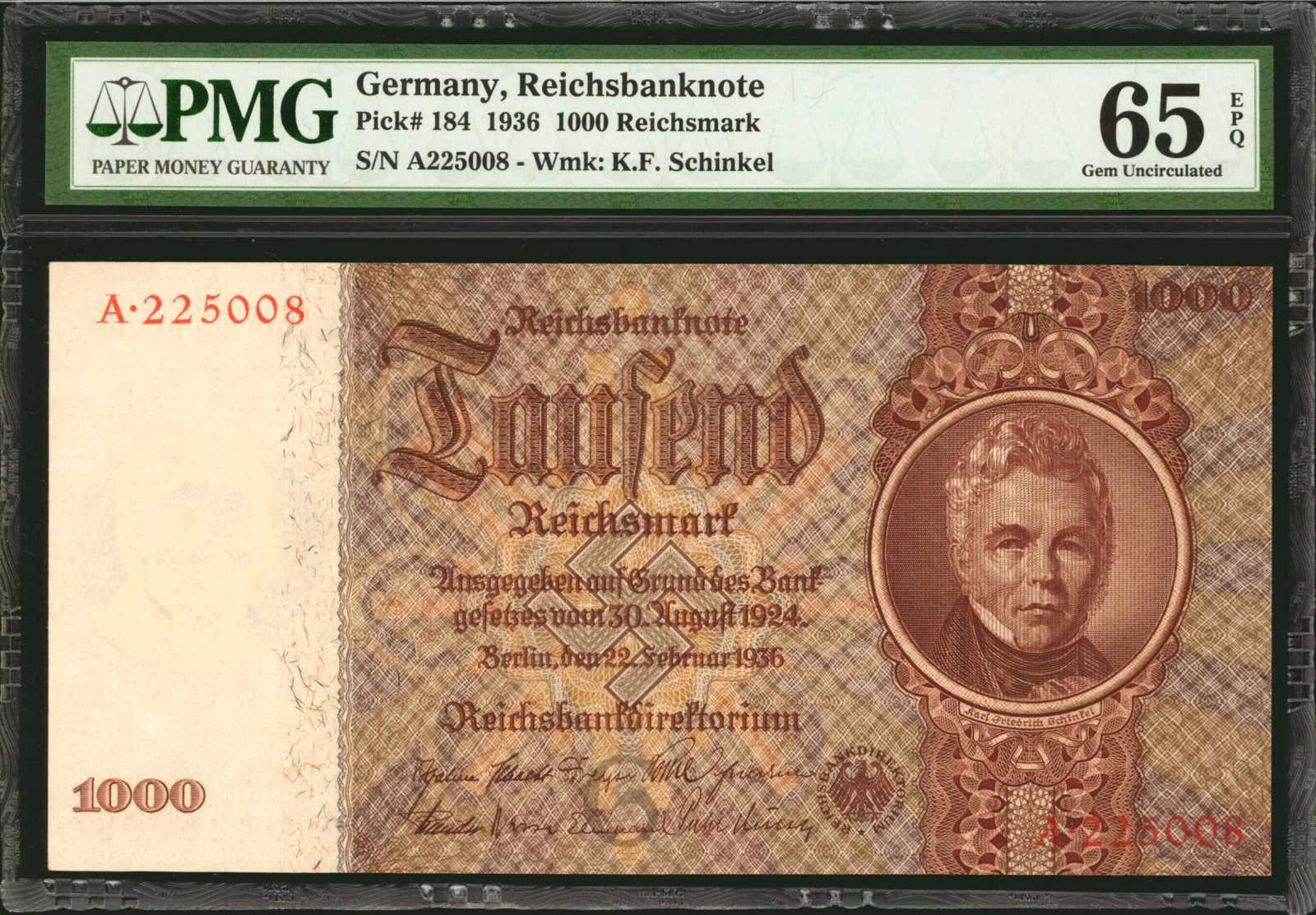image for: Germany  1,000 reichsmark (B322b)