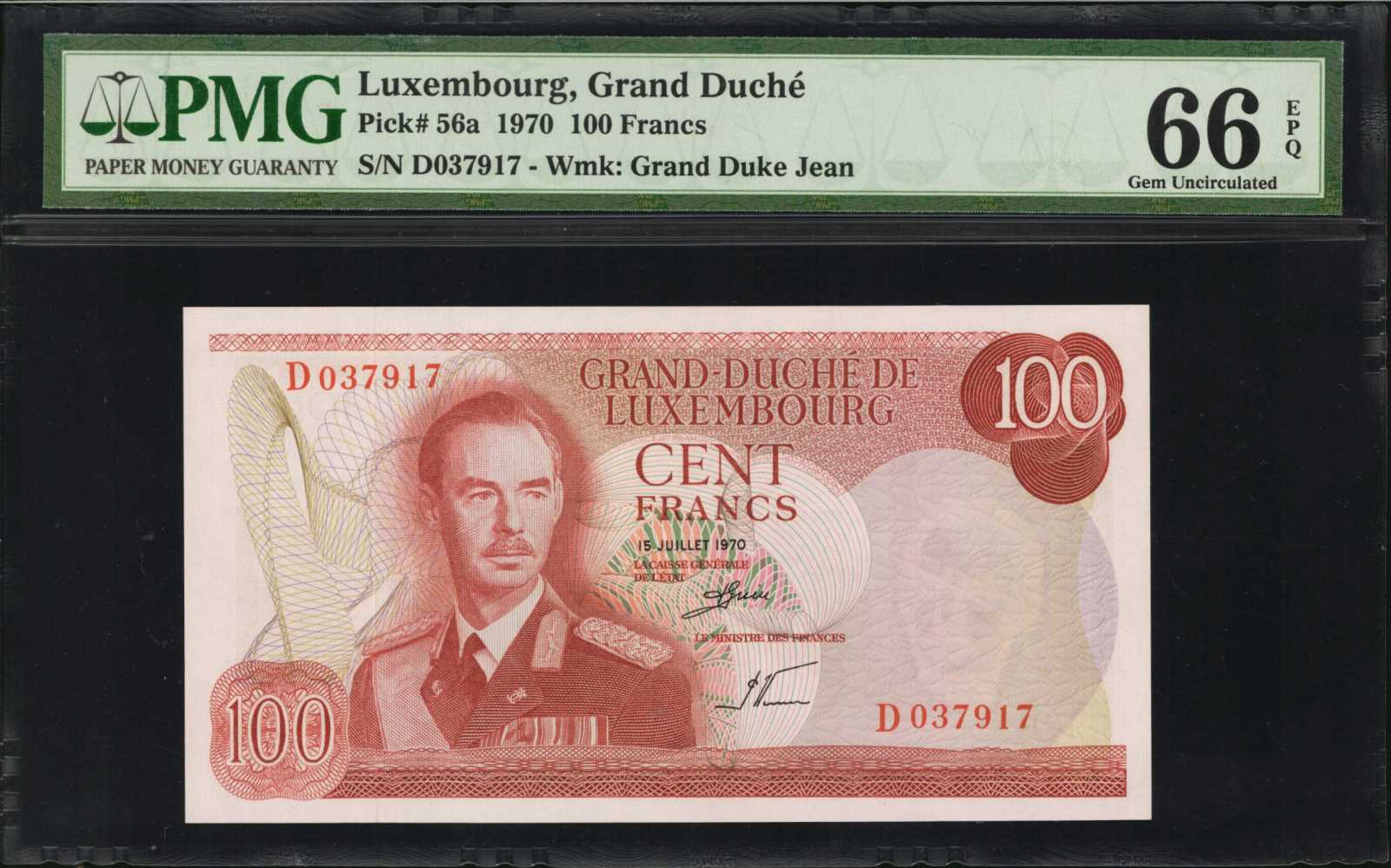 image for: Luxembourg  100 francs (B341as)
