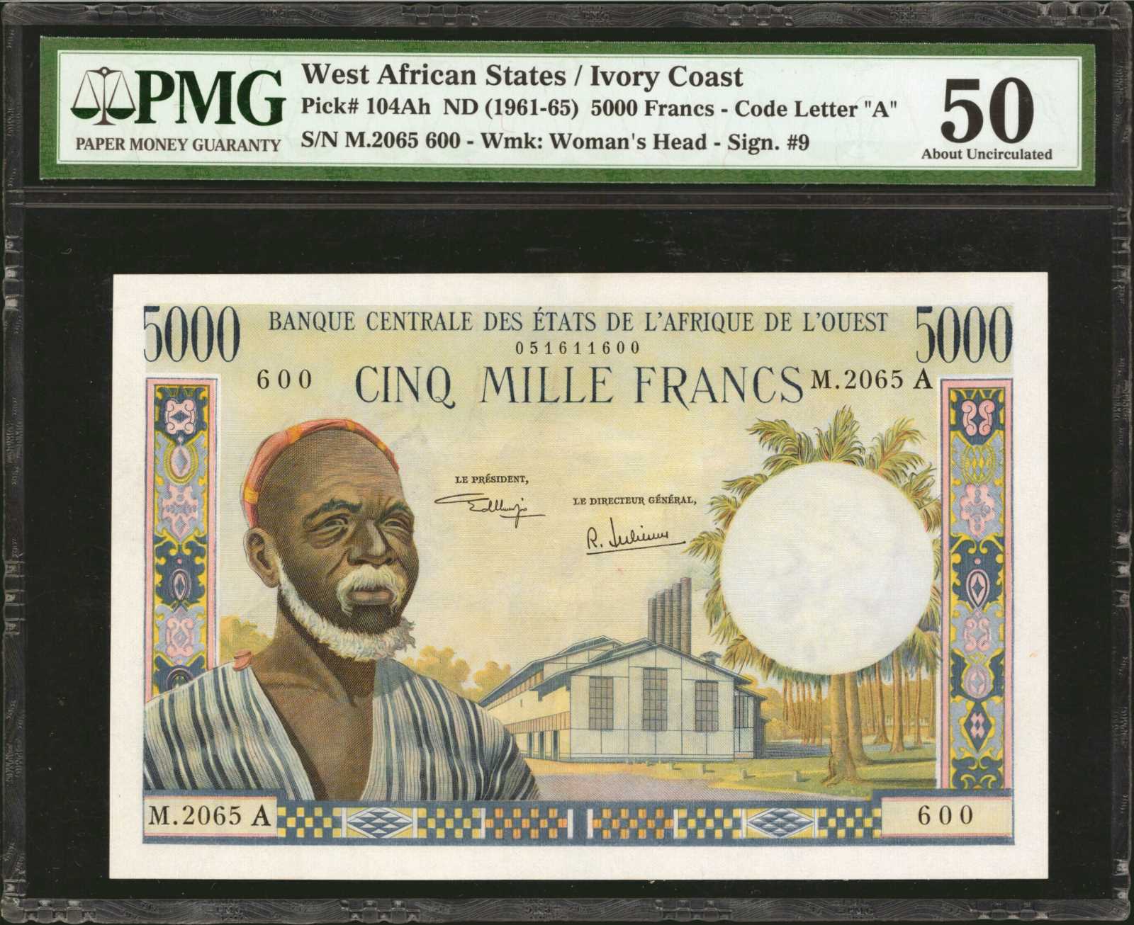 image for: West African States  5,000 francs (B109Ad)