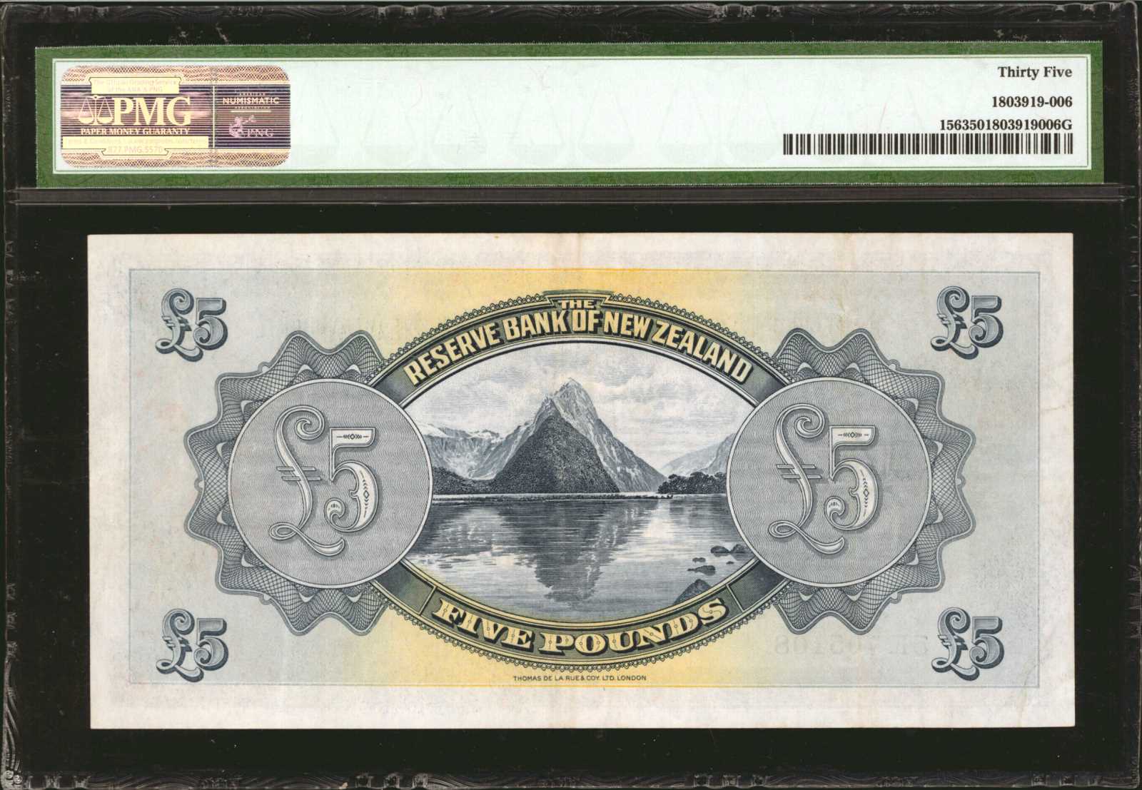 image for: New Zealand  5 pounds (B103a)