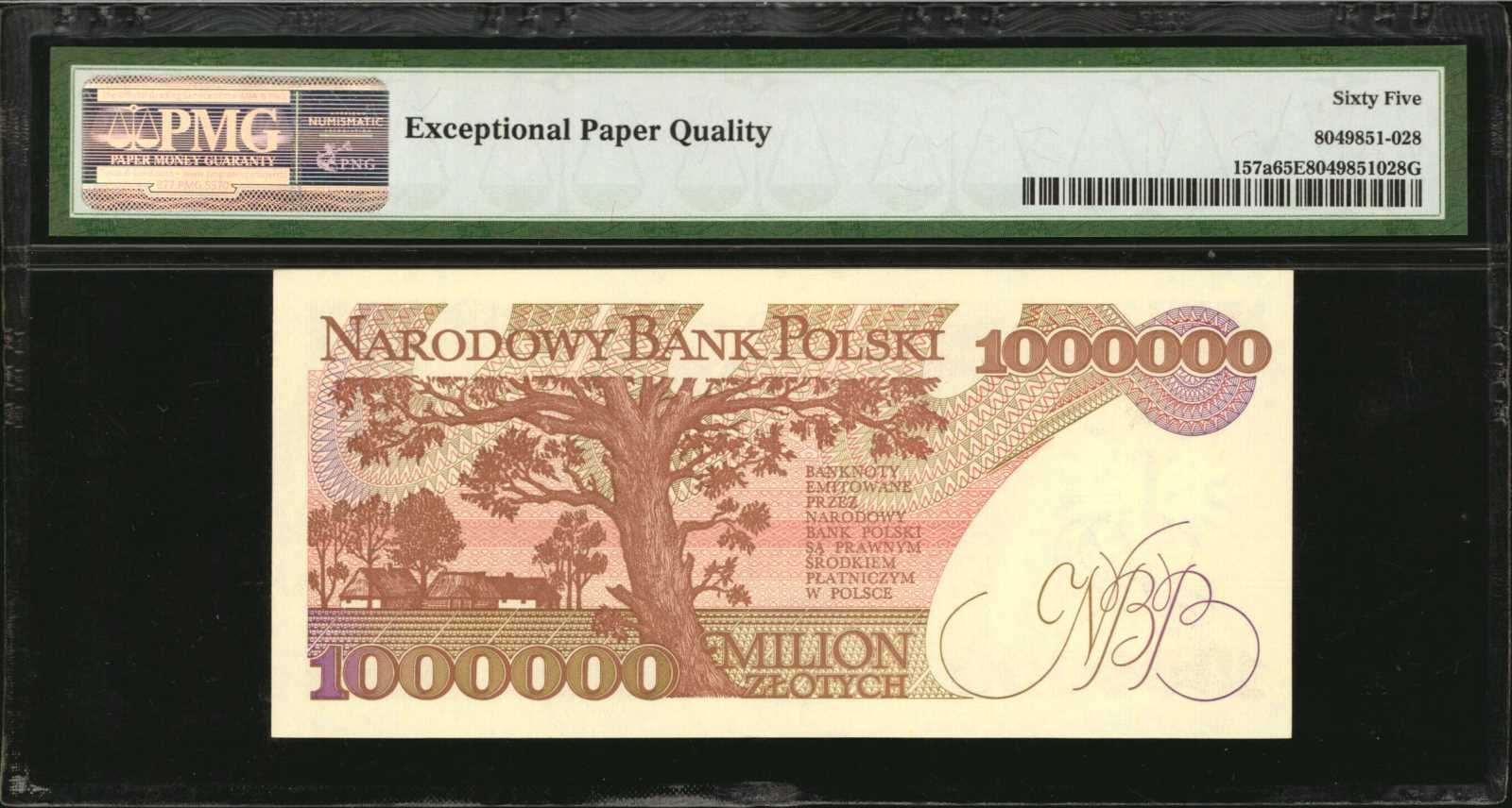 image for: Poland  1,000,000 z?otych (B847a)