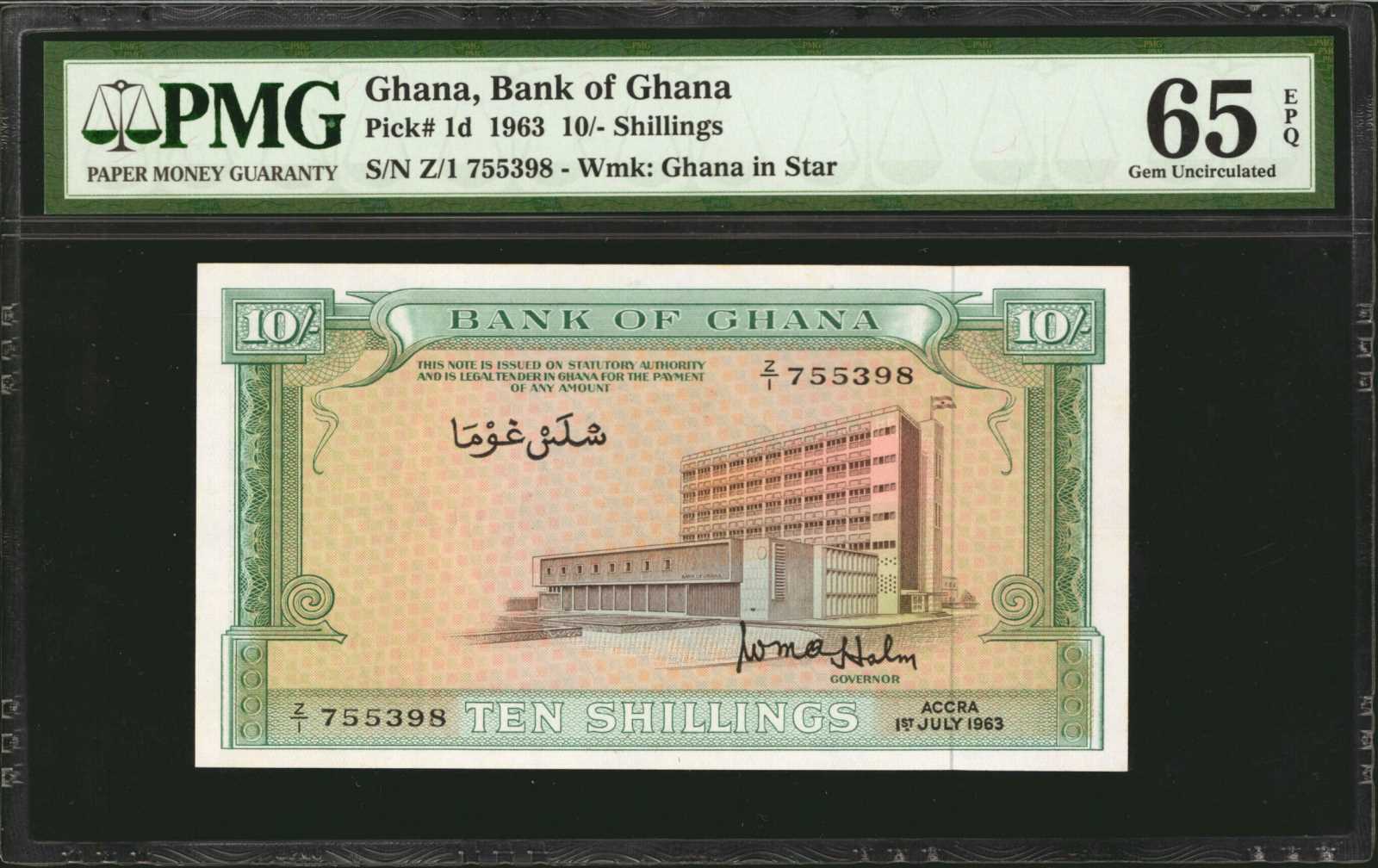 image for: Ghana  10 shillings (B101cs)