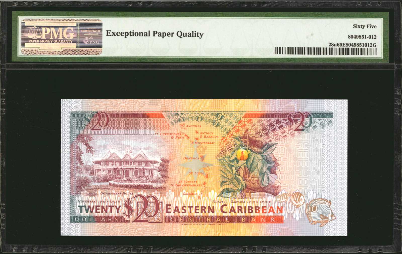 image for: East Caribbean States  20 dollars (B212us)