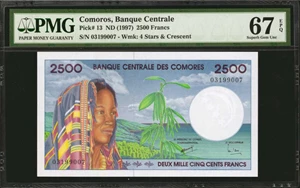 image for: Comoros 2,500 francs (B304as)