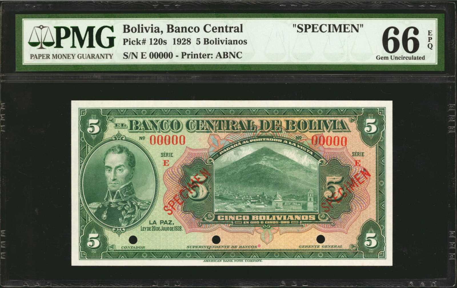 image for: Bolivia  5 bolivianos(B308a)