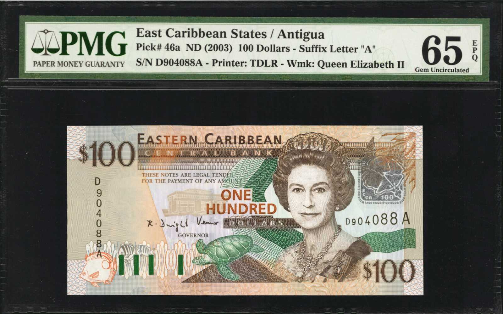 image for: East Caribbean States  100 dollars (B230u)