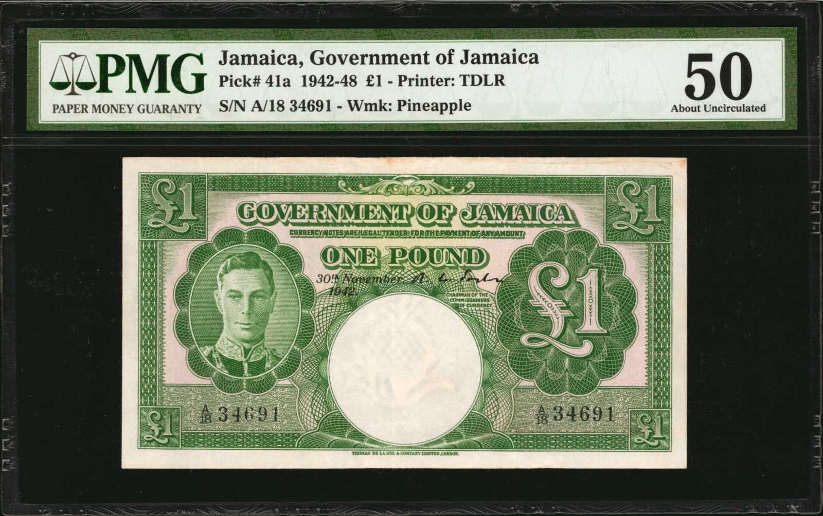 image for: Jamaica  1 pound (B110h)
