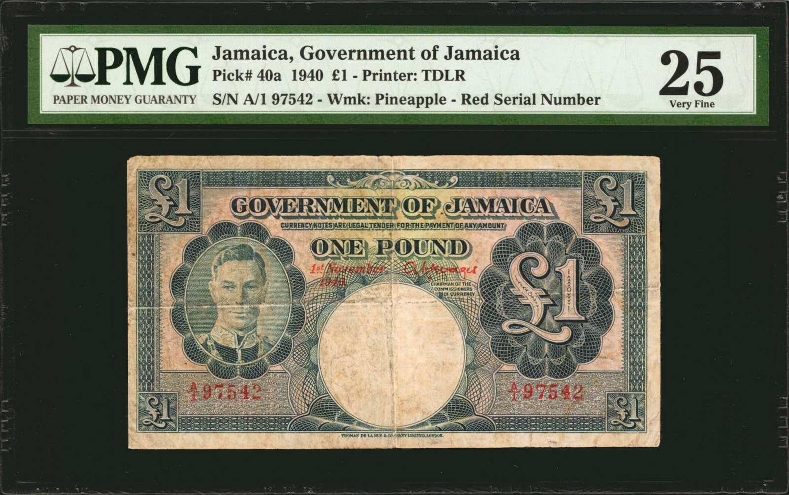 image for: Jamaica  1 pound (B109as)