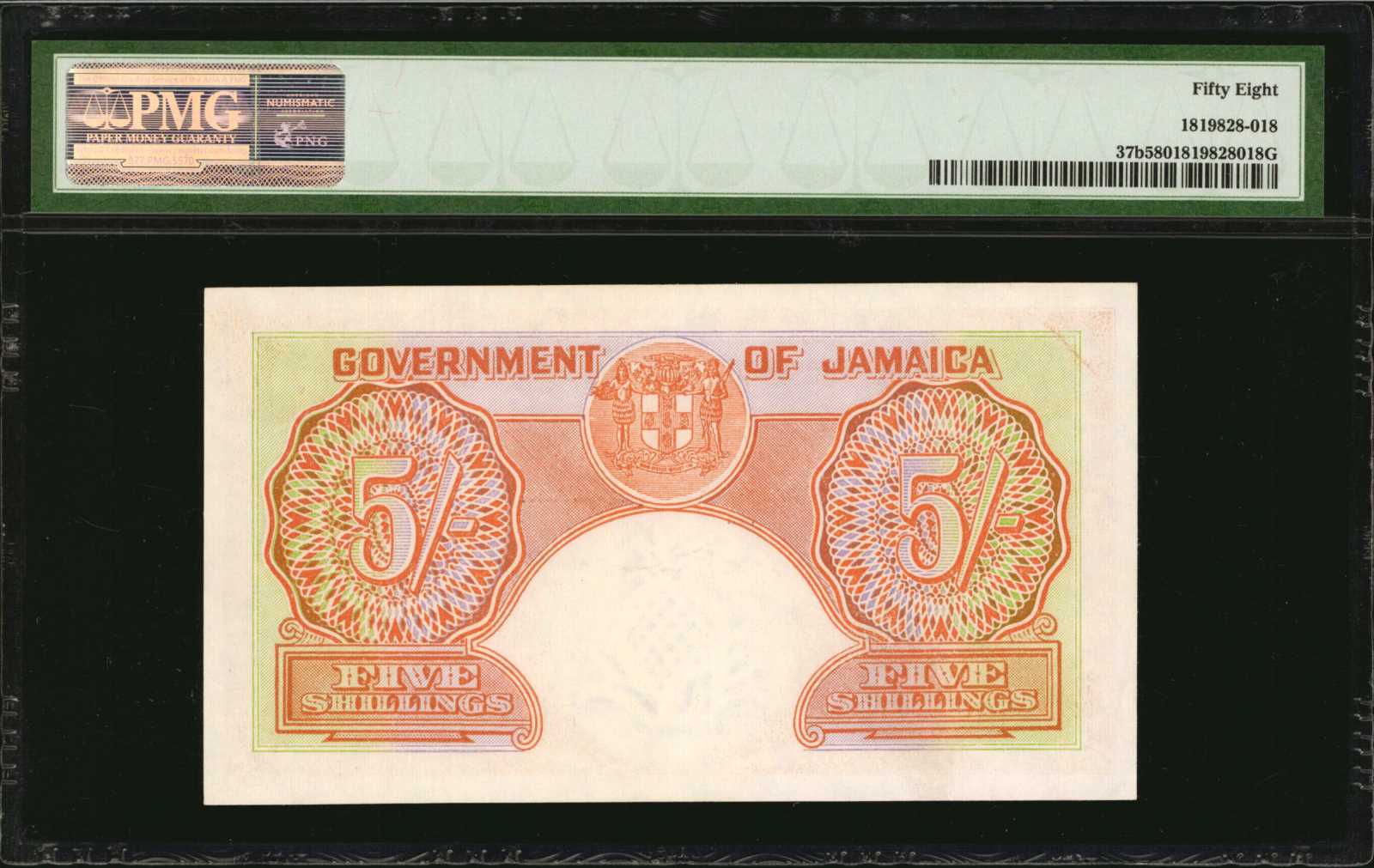 image for: Jamaica  5 shillings (B106d)