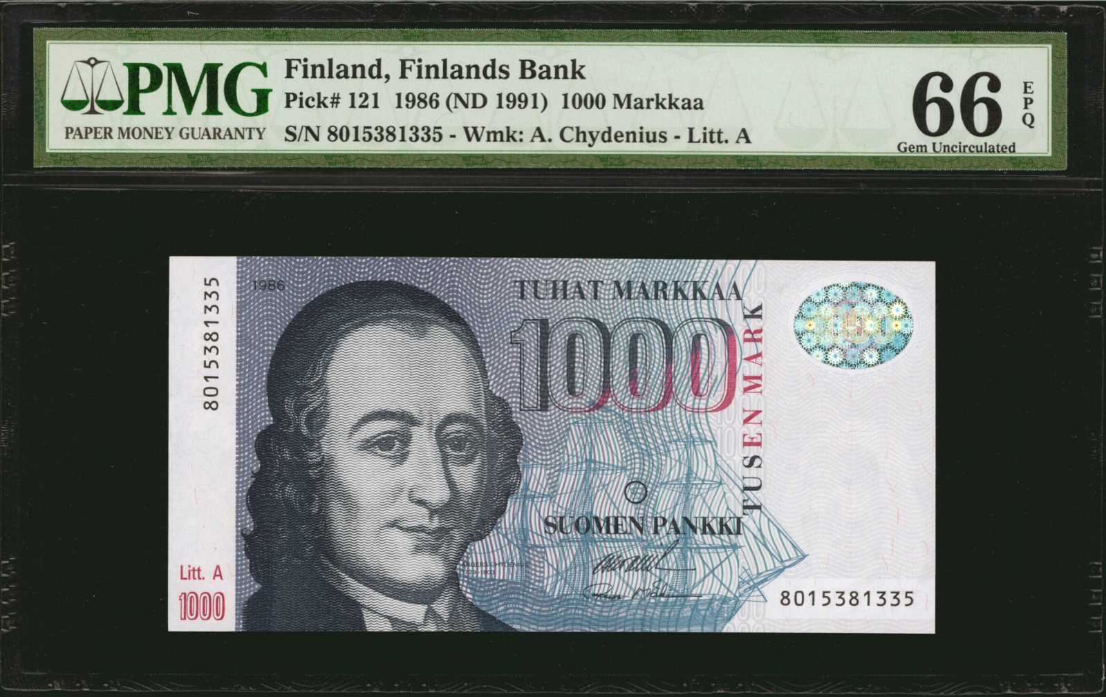 image for: Finland  1,000 markkaa / mark (B406as)
