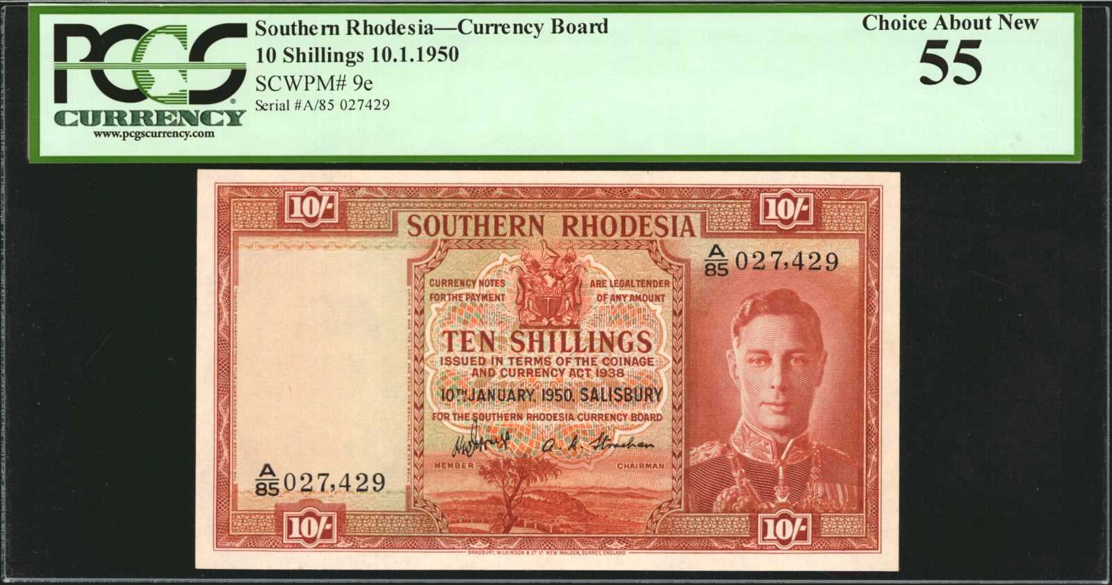 image for: Southern Rhodesia  10 shillings (B103g1s)