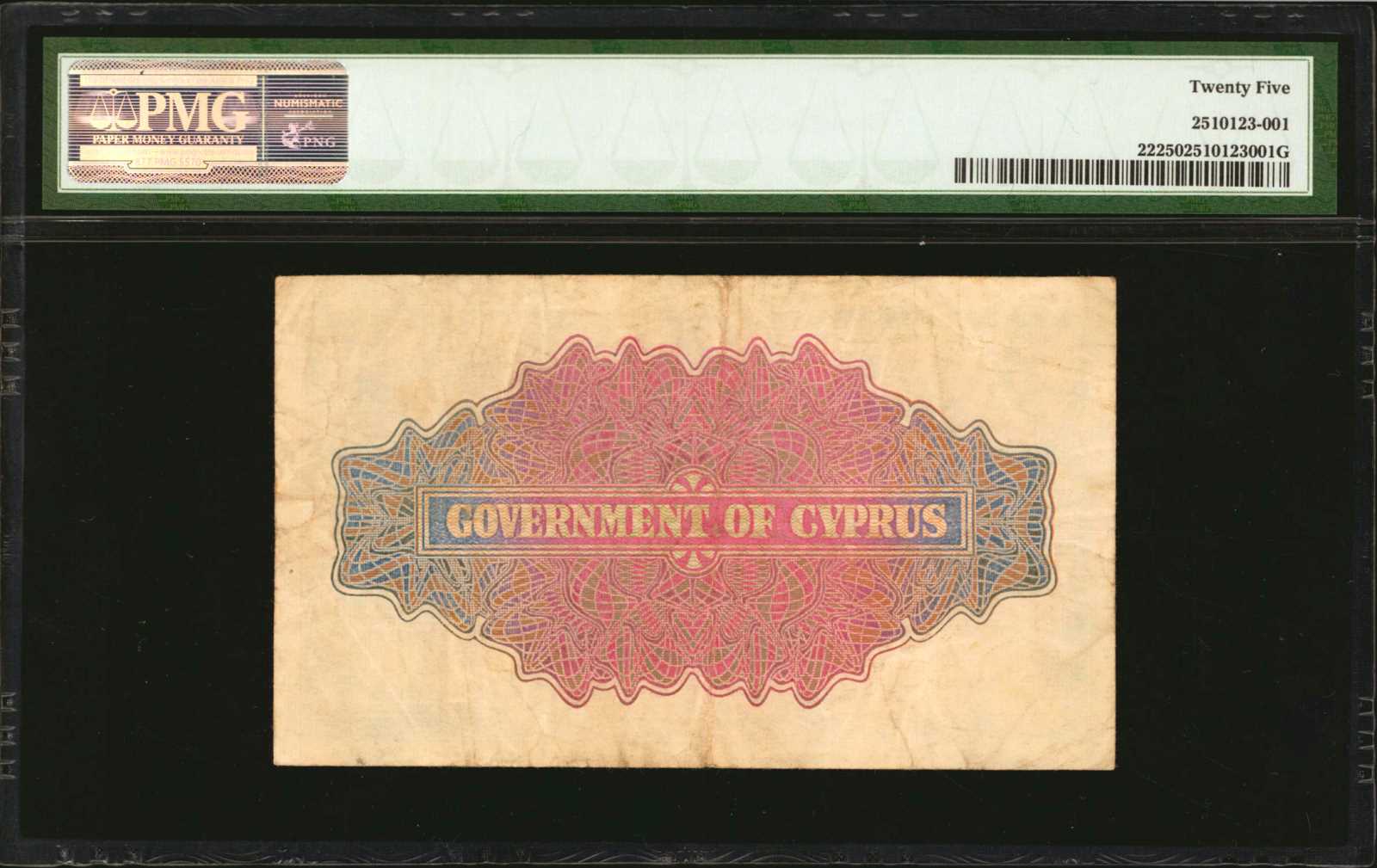 image for: Cyprus  5 shillings (B122gs)
