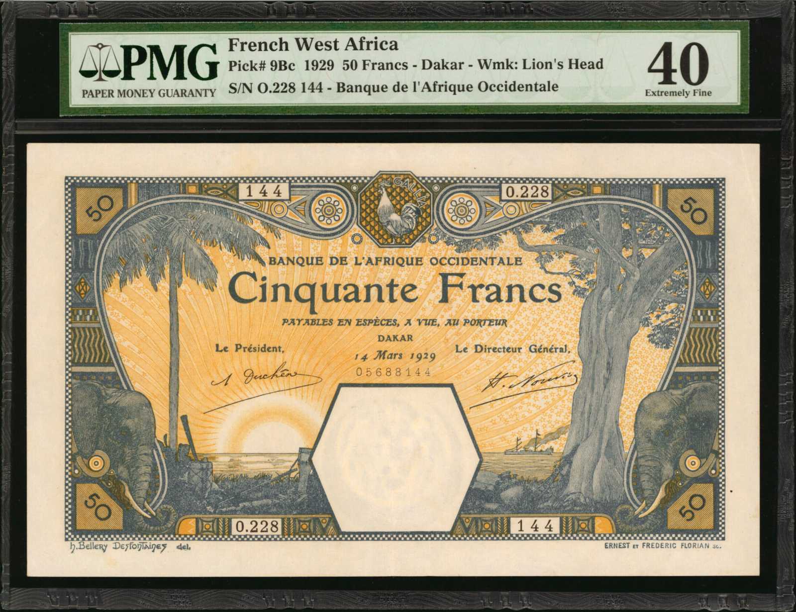 image for: French West Africa  50 francs (B103Dcs)