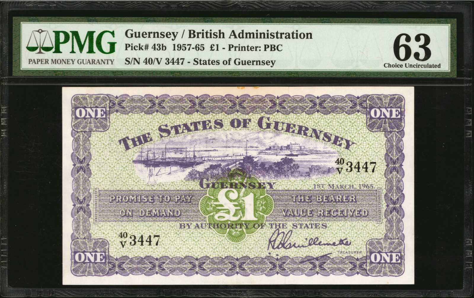 image for: Guernsey  1 pound (B148b)