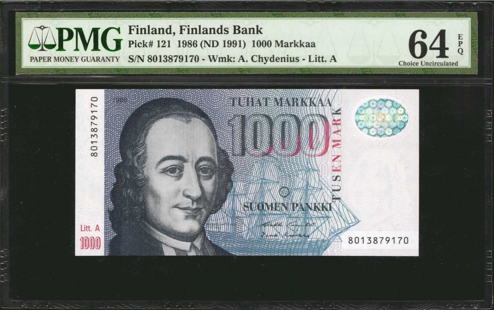 image for: Finland  1,000 markkaa / mark (B406as)