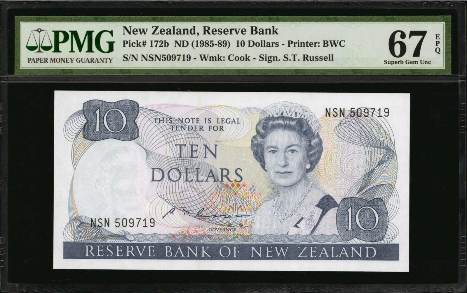 image for: New Zealand  10 dollars (B119ap)