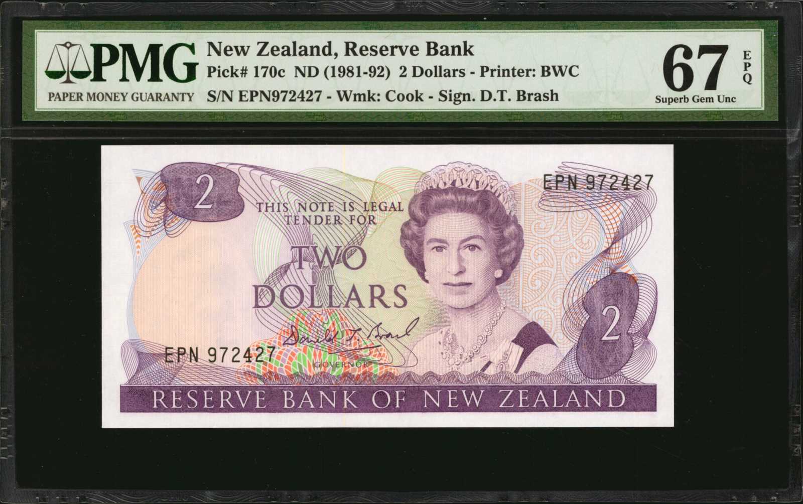 image for: New Zealand  5 dollars (B118as)