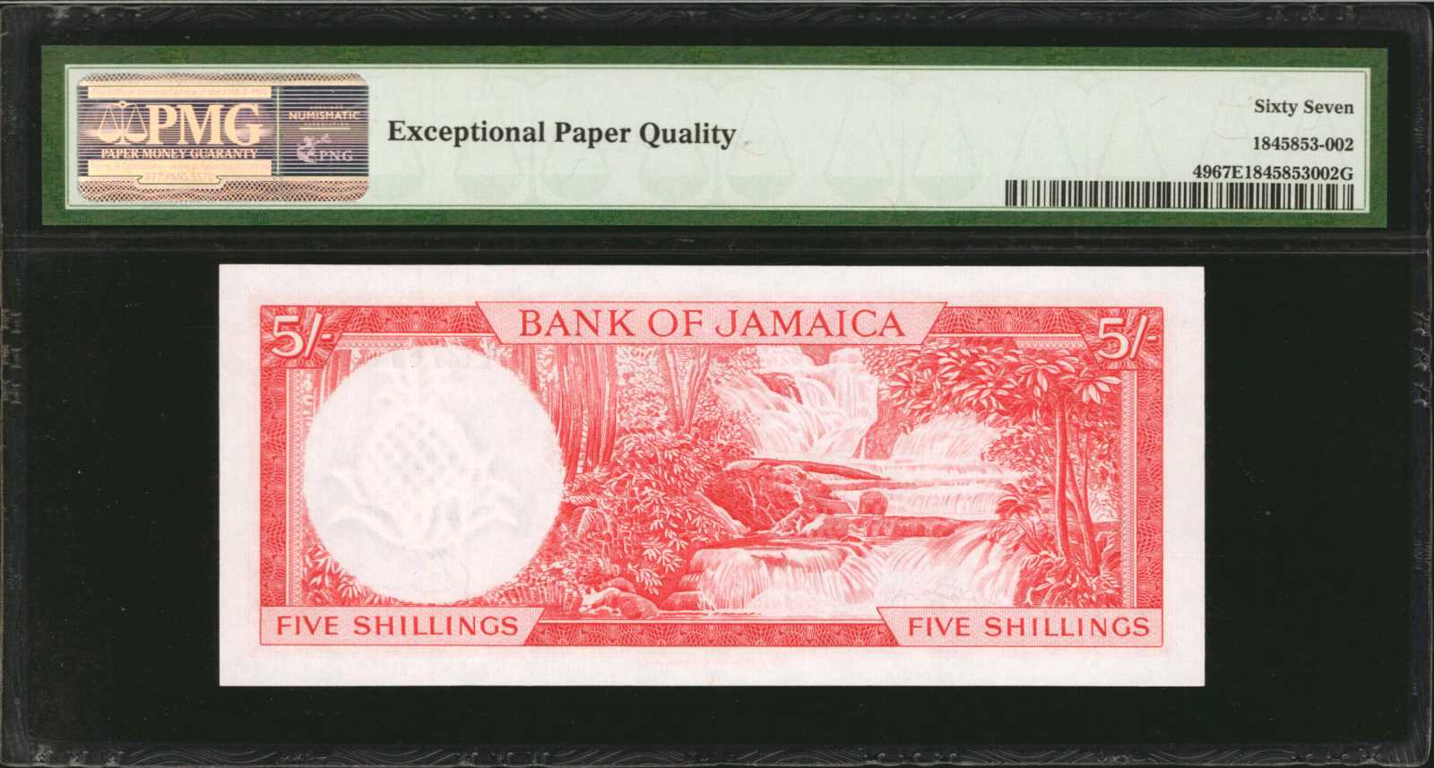 image for: Jamaica  5 shillings (B201as2)