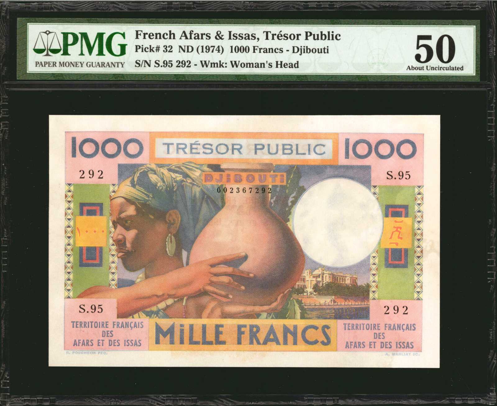 image for: French Afars and Issas  1,000 francs(B103a)