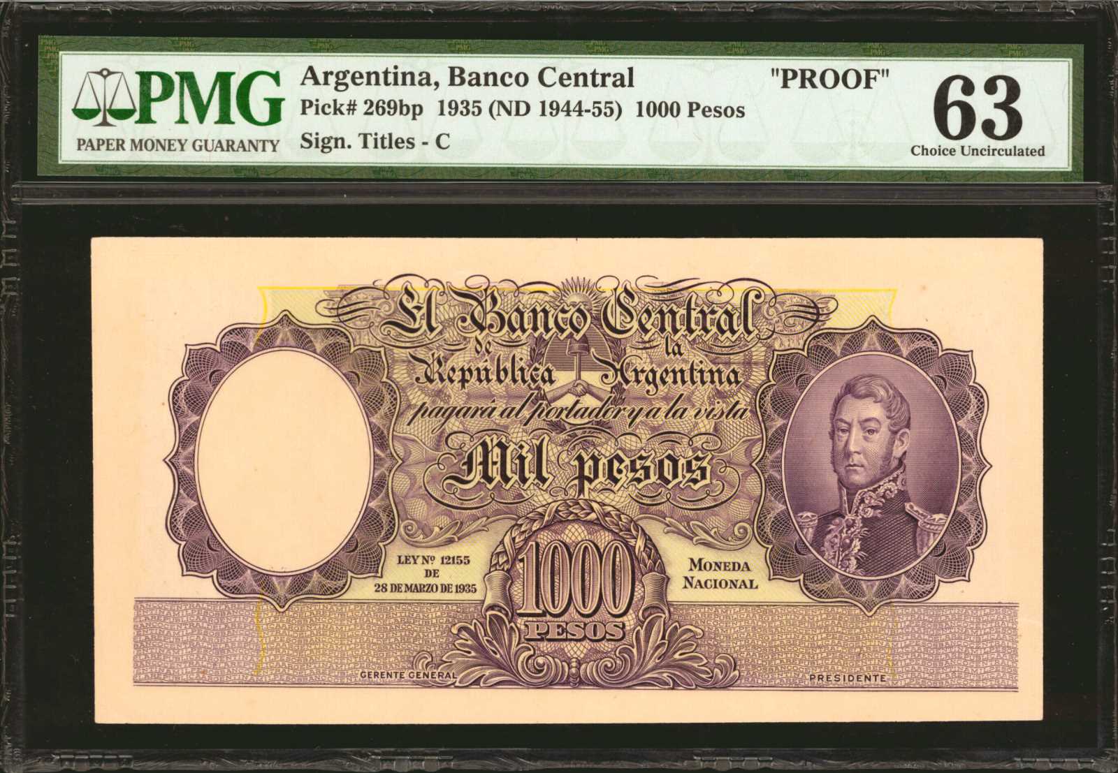 image for: Argentina  1,000 pesos (B322a)