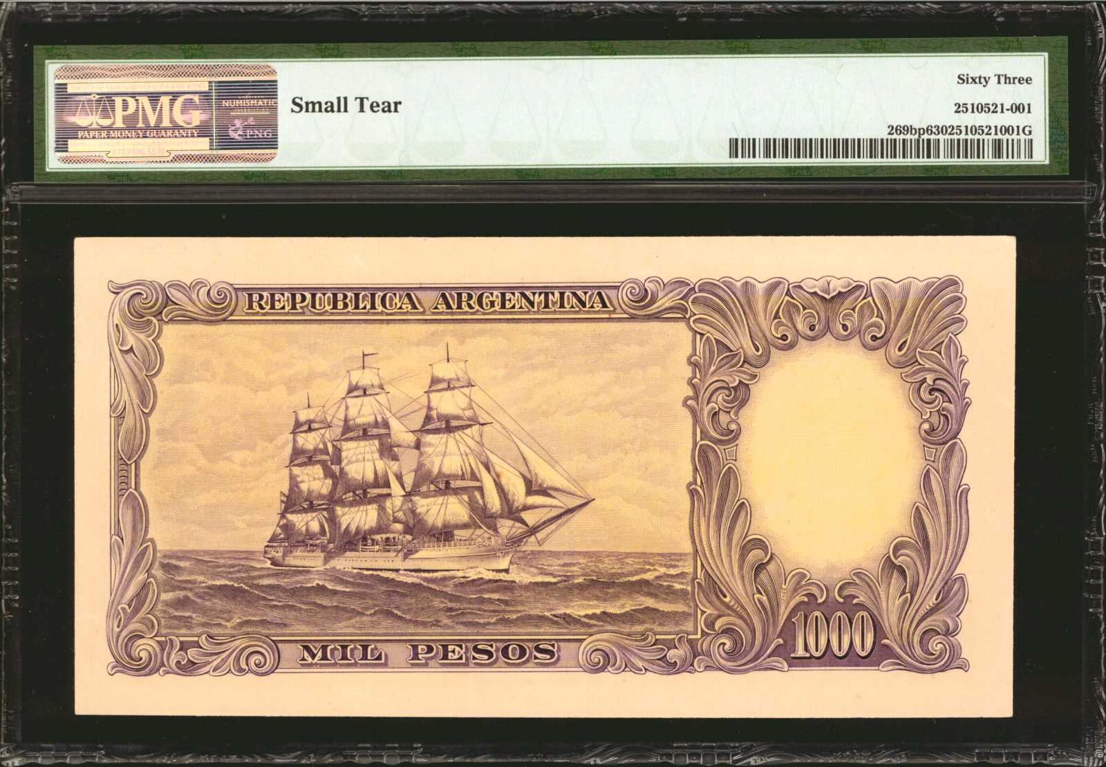 image for: Argentina  1,000 pesos (B322e)