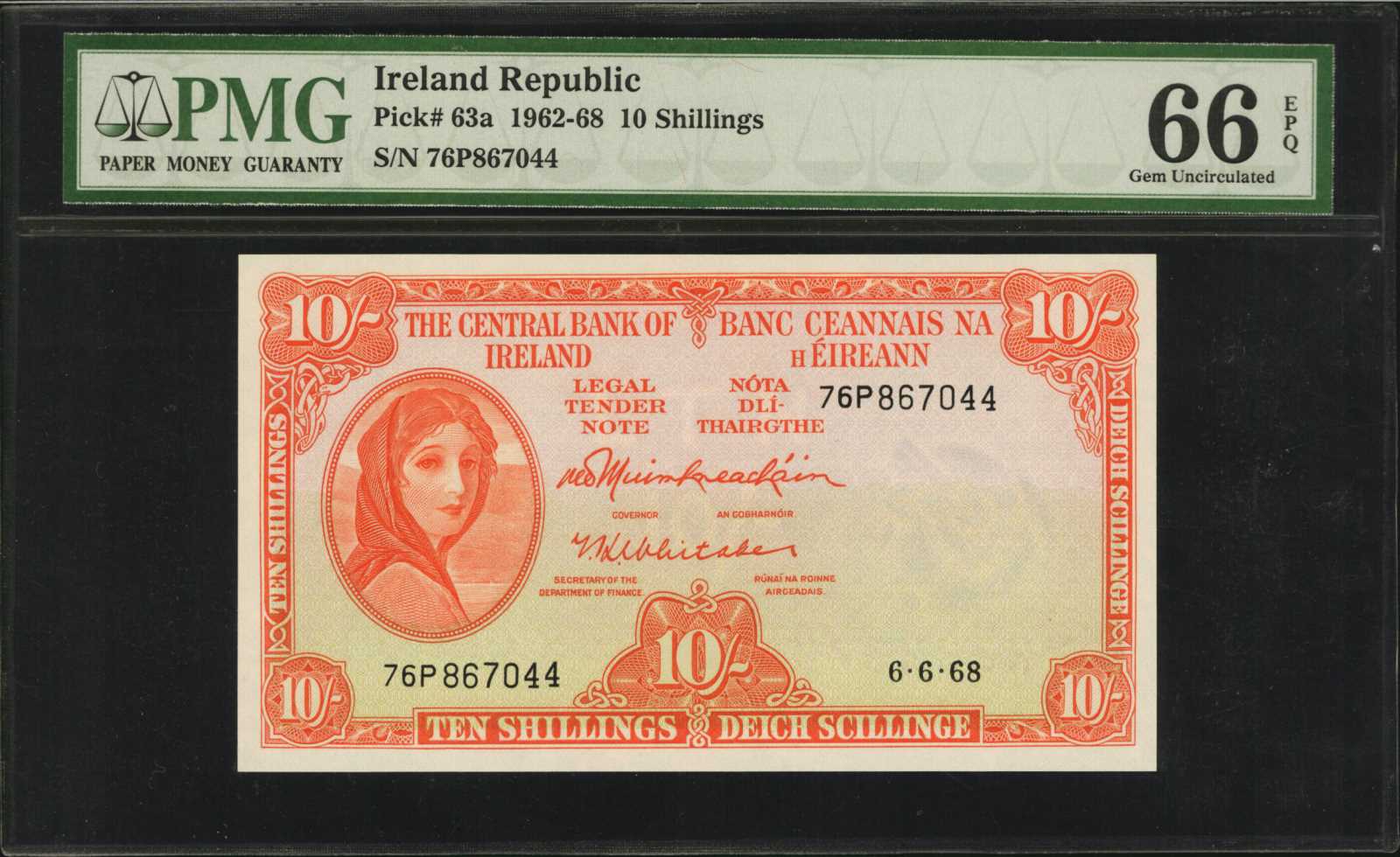 image for: Ireland, Republic of  10 shillings (B208as2)