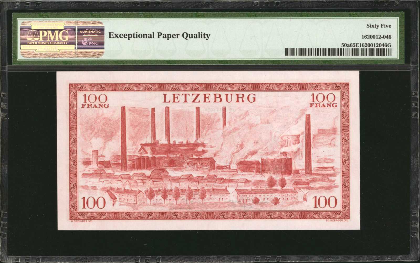 image for: Luxembourg  100 francs (B333a)