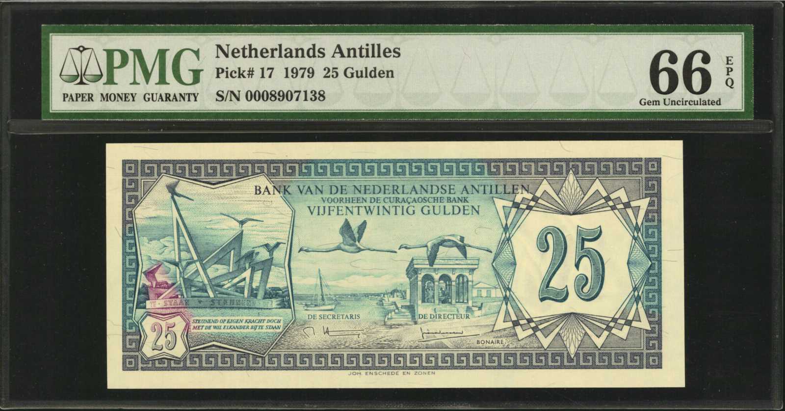 image for: Netherlands Antilles  25 gulden (guilders) (B216as)