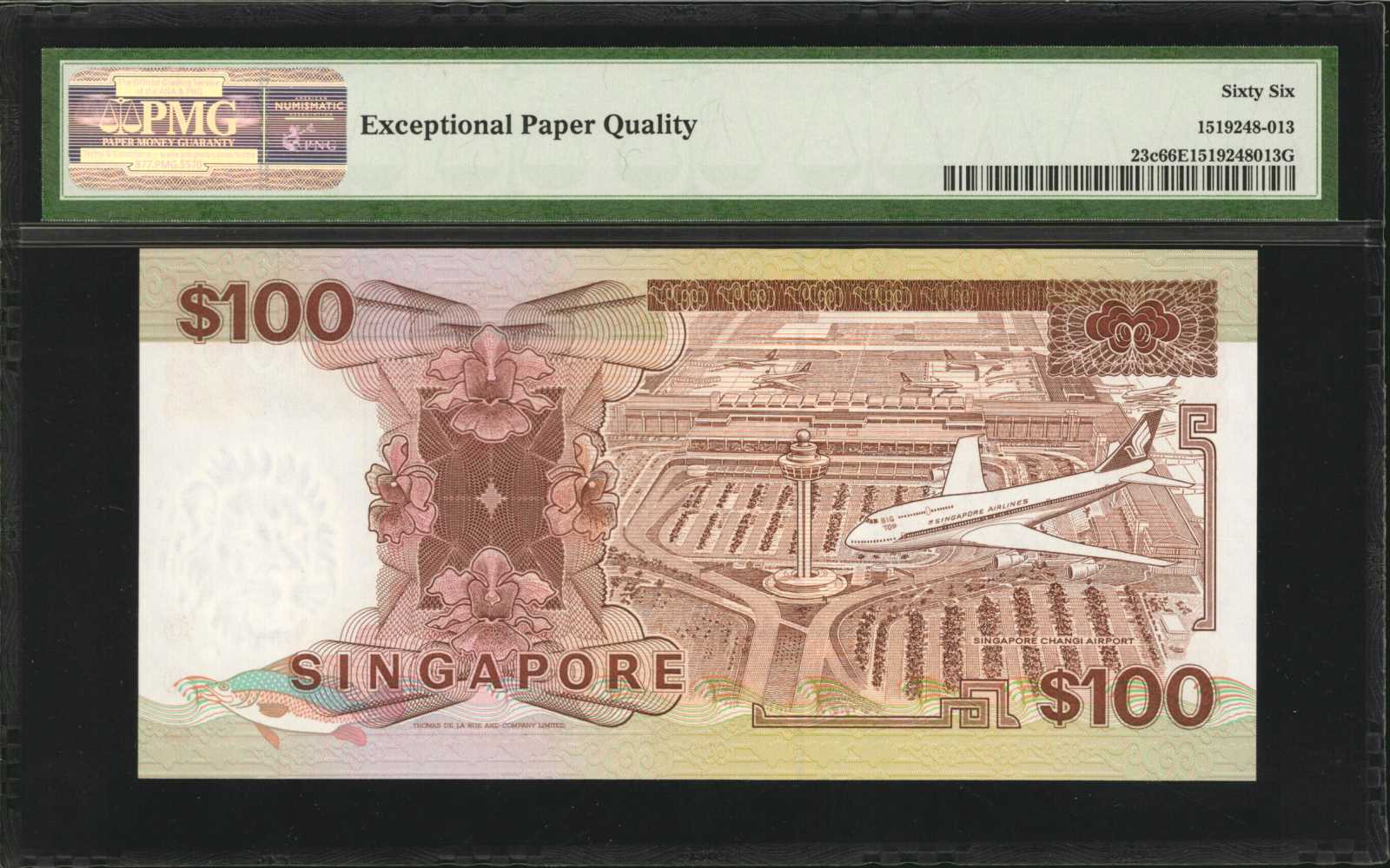 image for: Singapore  100 dollars (B124bz)