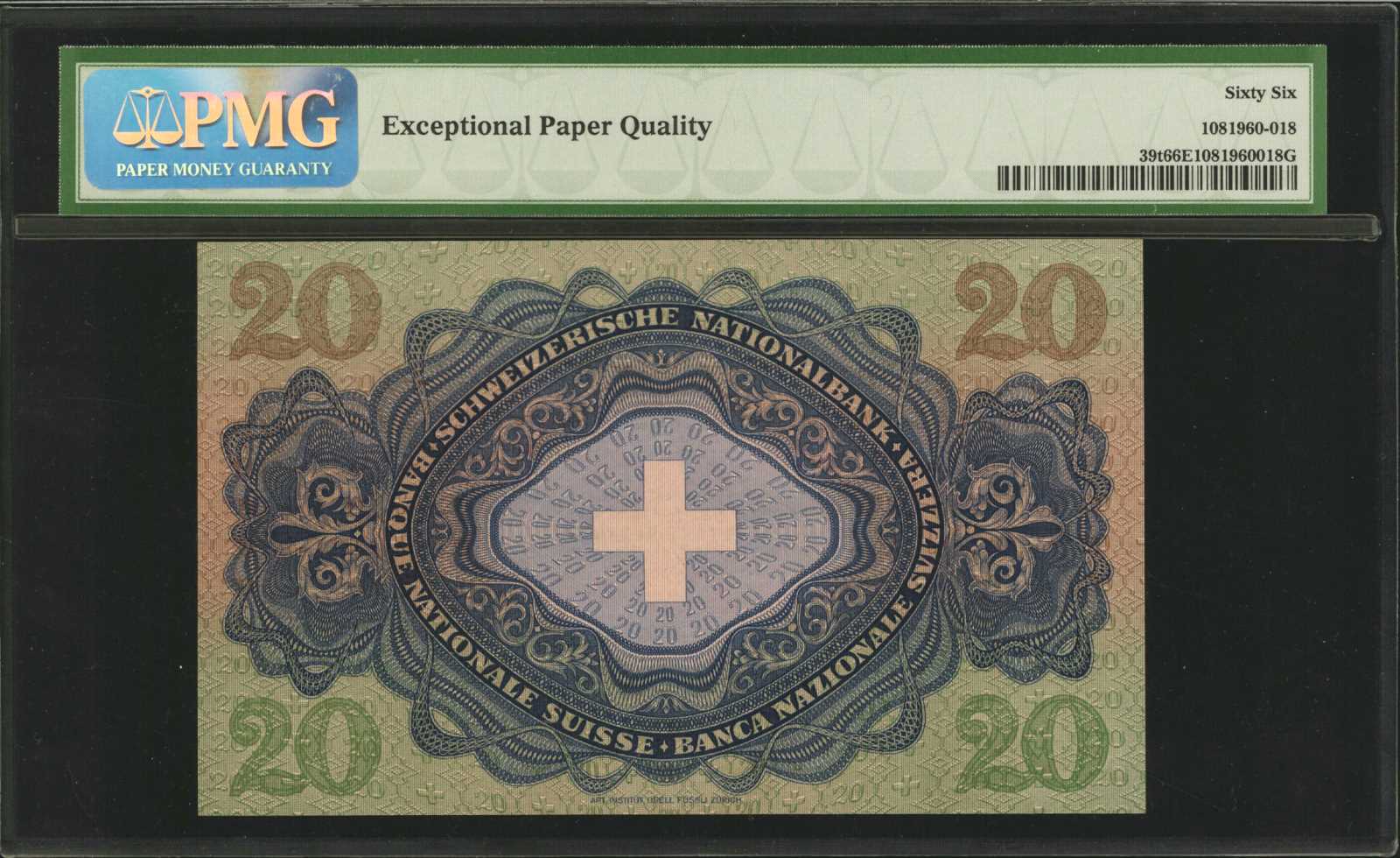 image for: Switzerland  20 francs (B324e)