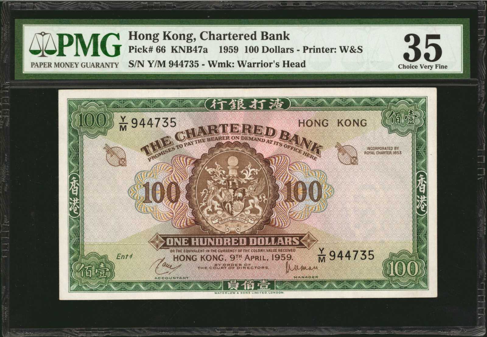 image for: Hong Kong  100 dollars(B367a)