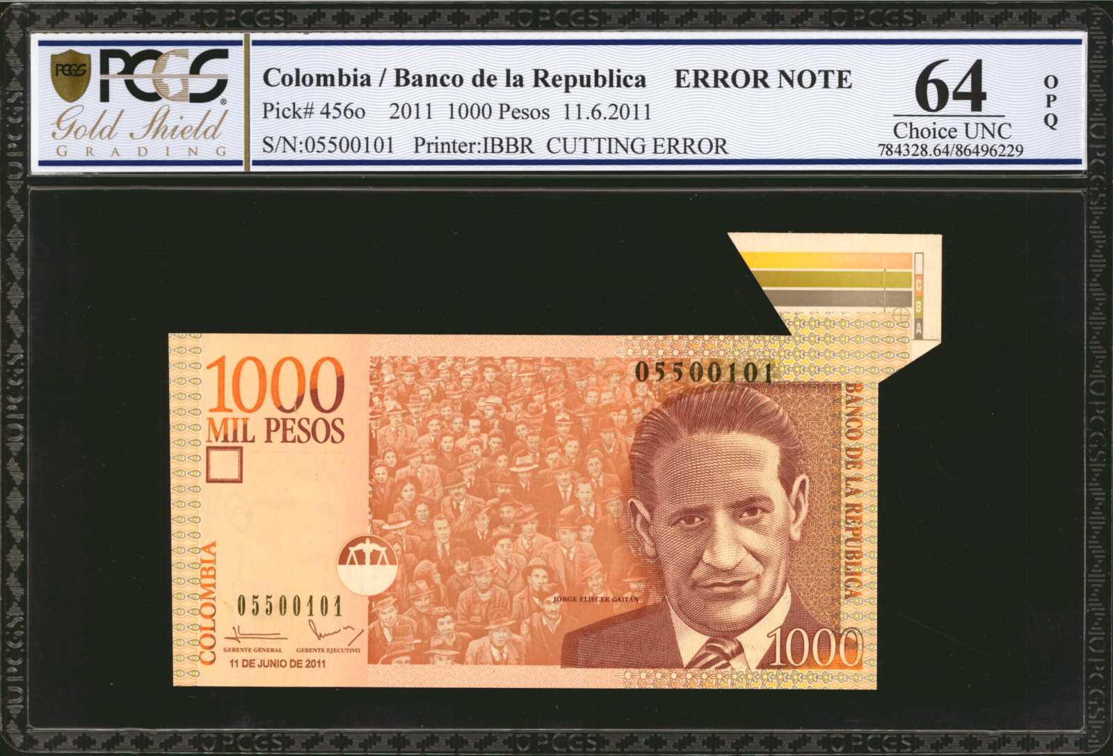 image for: Colombia  1,000 pesos (B986p)