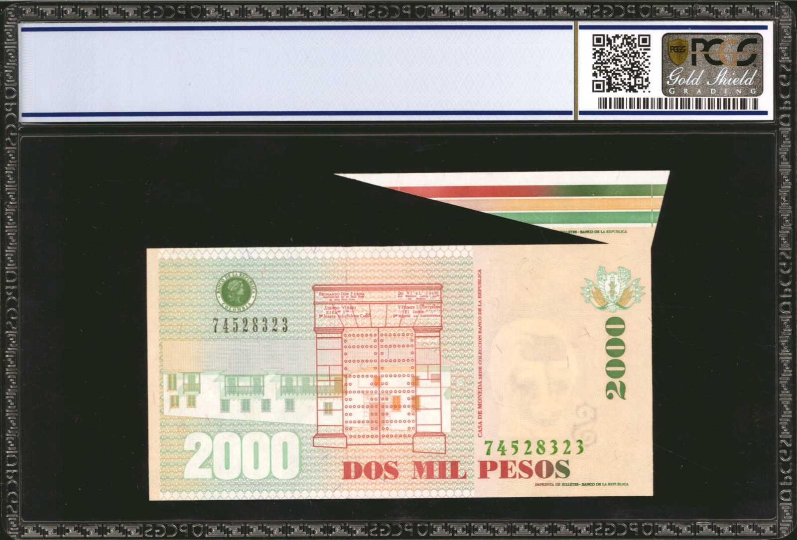 image for: Colombia  2,000 pesos (B988aa)