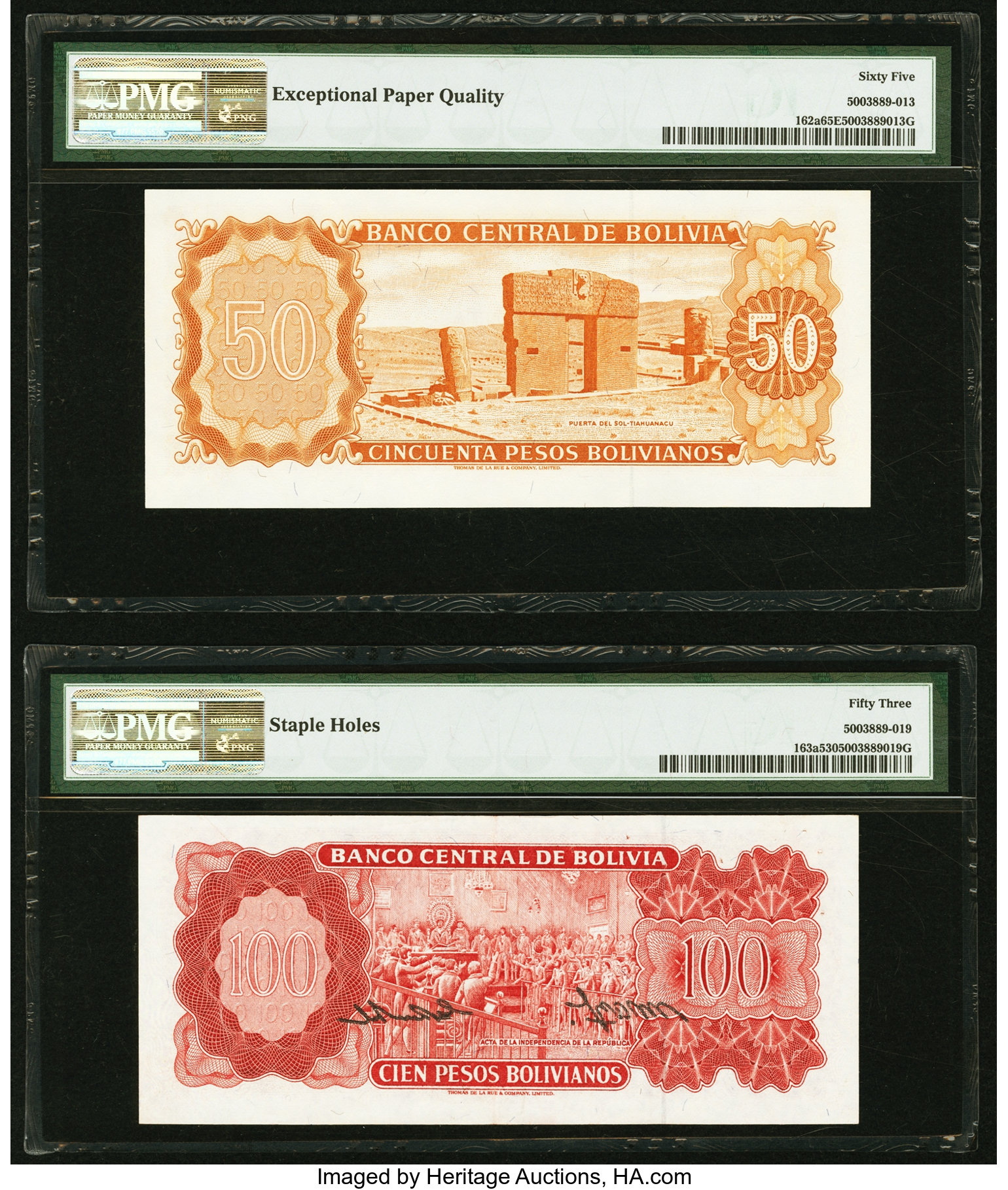 image for: Bolivia  50 pesos bolivianos(B349o)