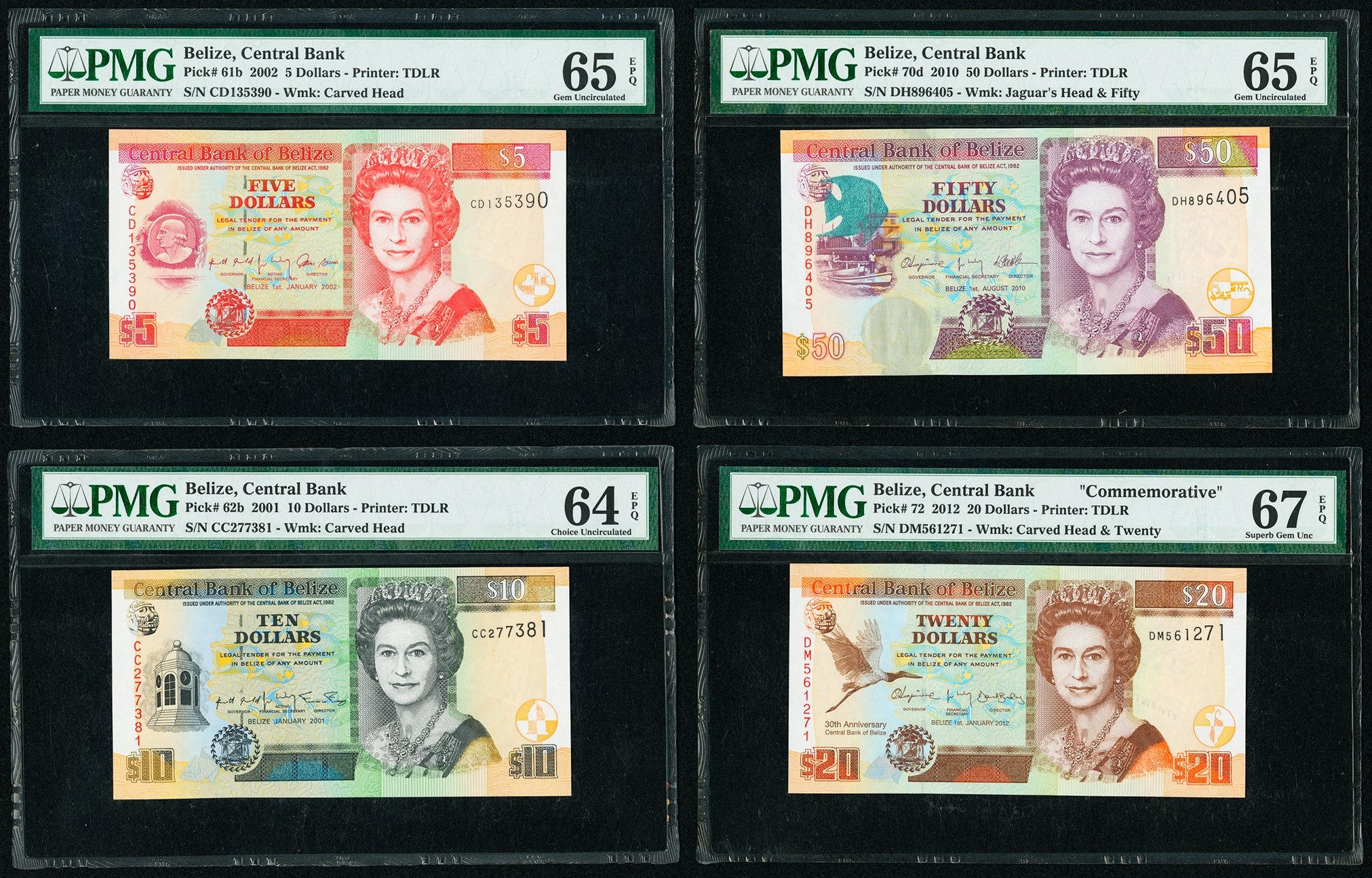 image for: Belize  20 dollars (B330a)