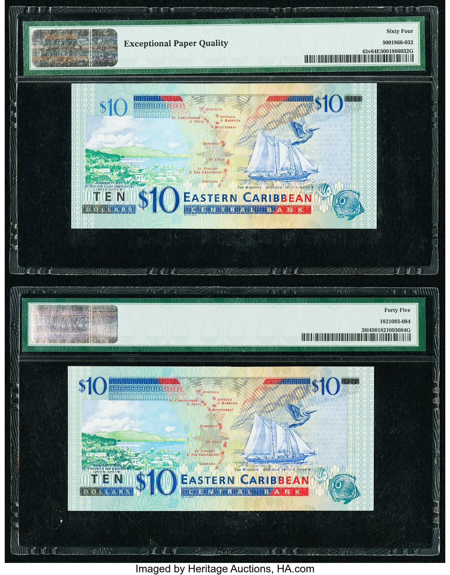 image for: East Caribbean States  10 dollars (B216g)
