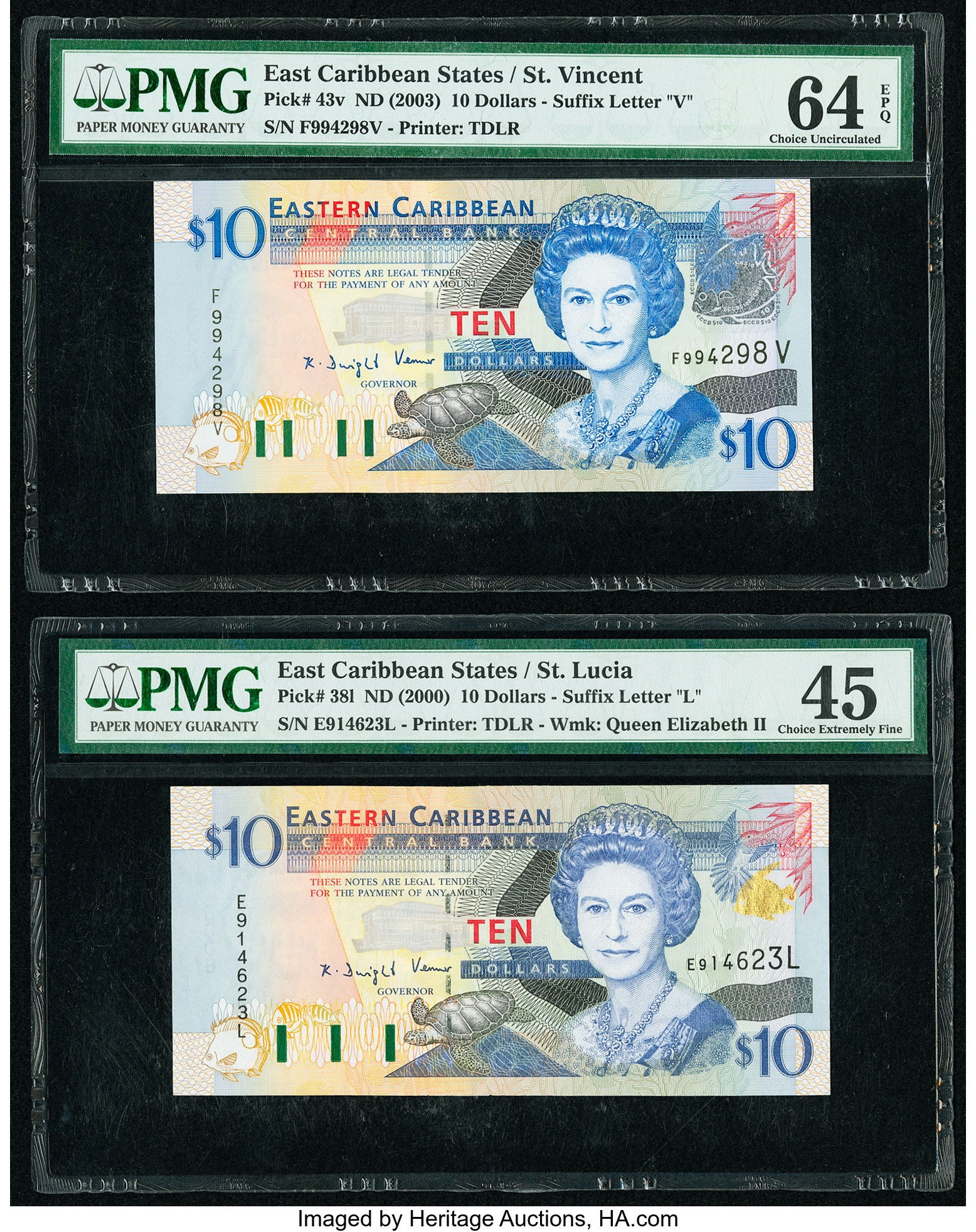 image for: East Caribbean States  10 dollars (B216z)