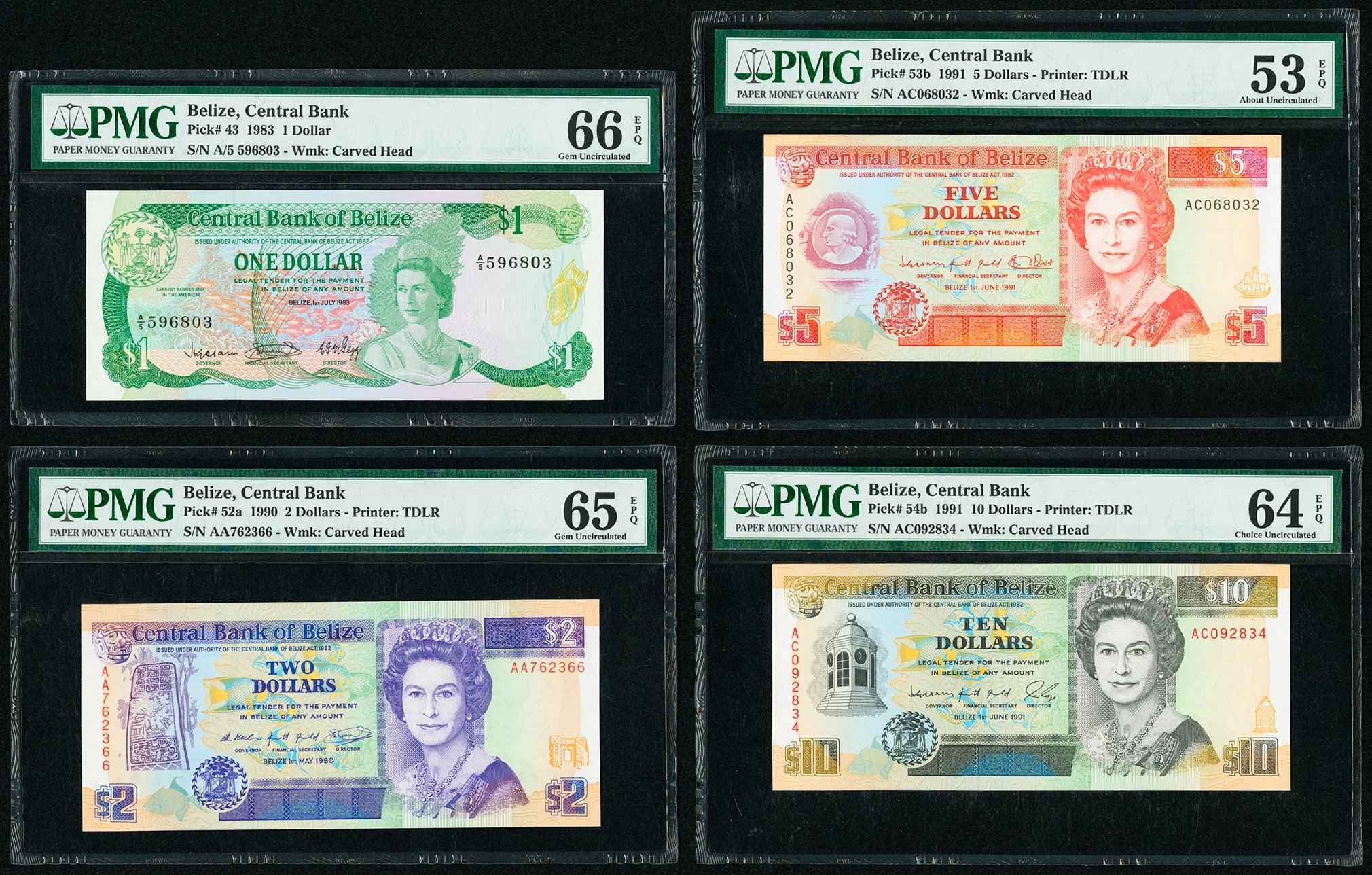 image for: Belize  10 dollars (B312a)