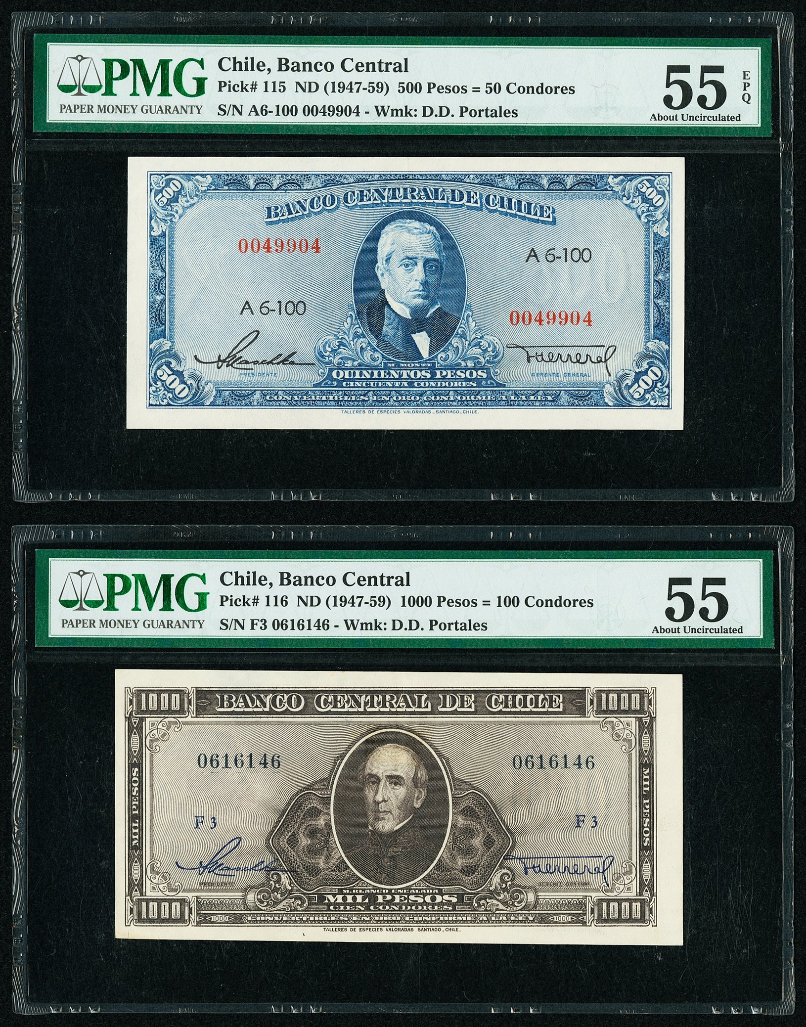 image for: Chile  500 pesos = 50 condors(B249b2)