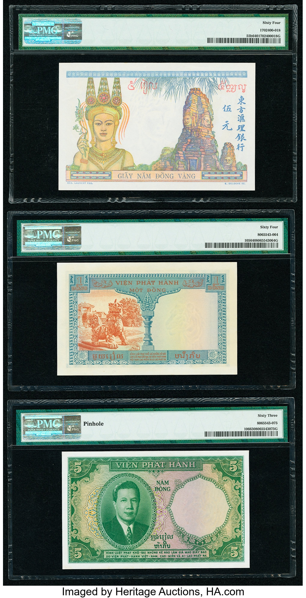image for: French Indo-China  5 piastres(B142d)