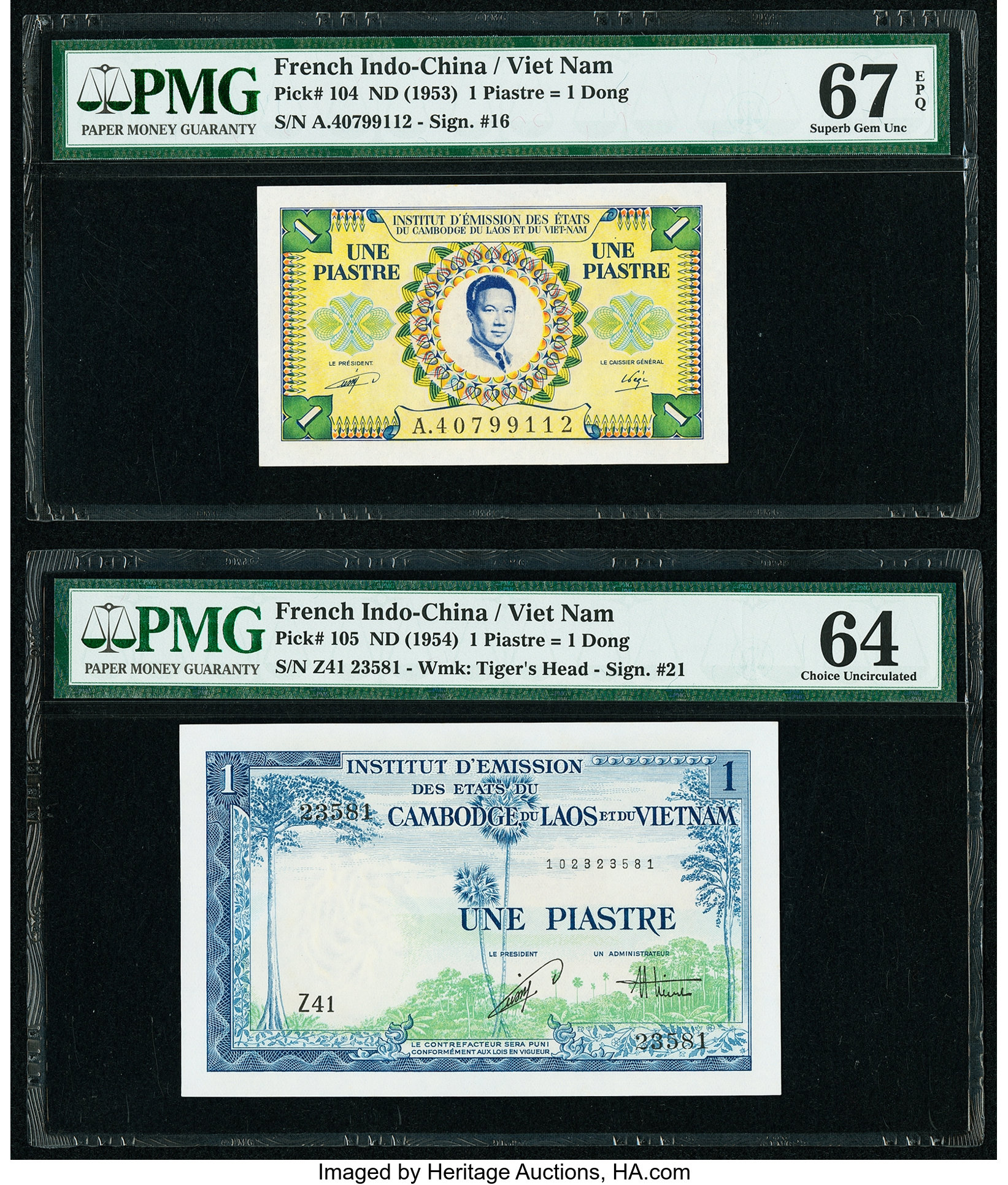 image for: French Indo-China  1 piastre(B413as)