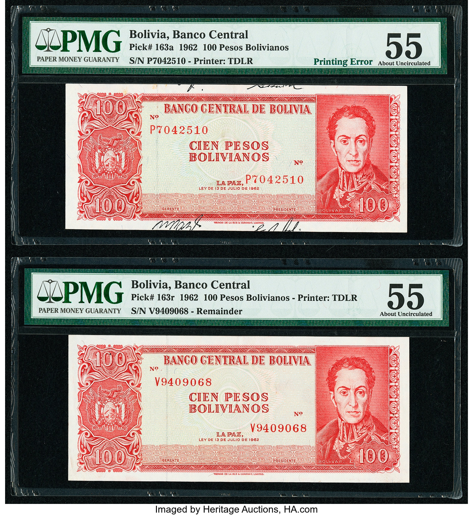 image for: Bolivia  100 pesos bolivianos(B350es1)