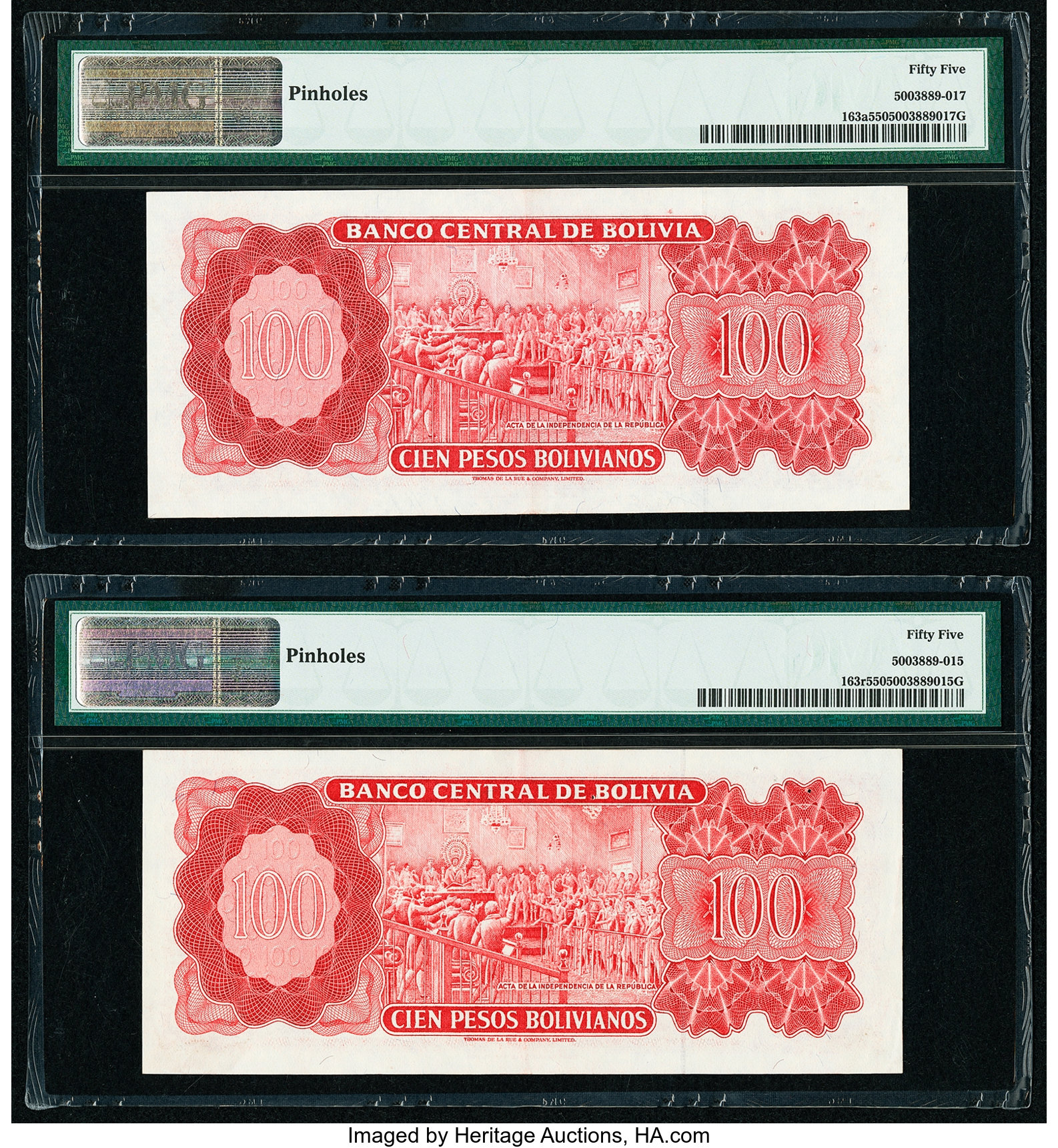 image for: Bolivia  100 pesos bolivianos(B350ns)