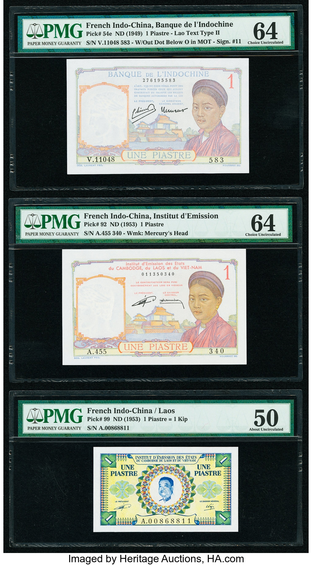 image for: French Indo-China  1 piastre(B408as)