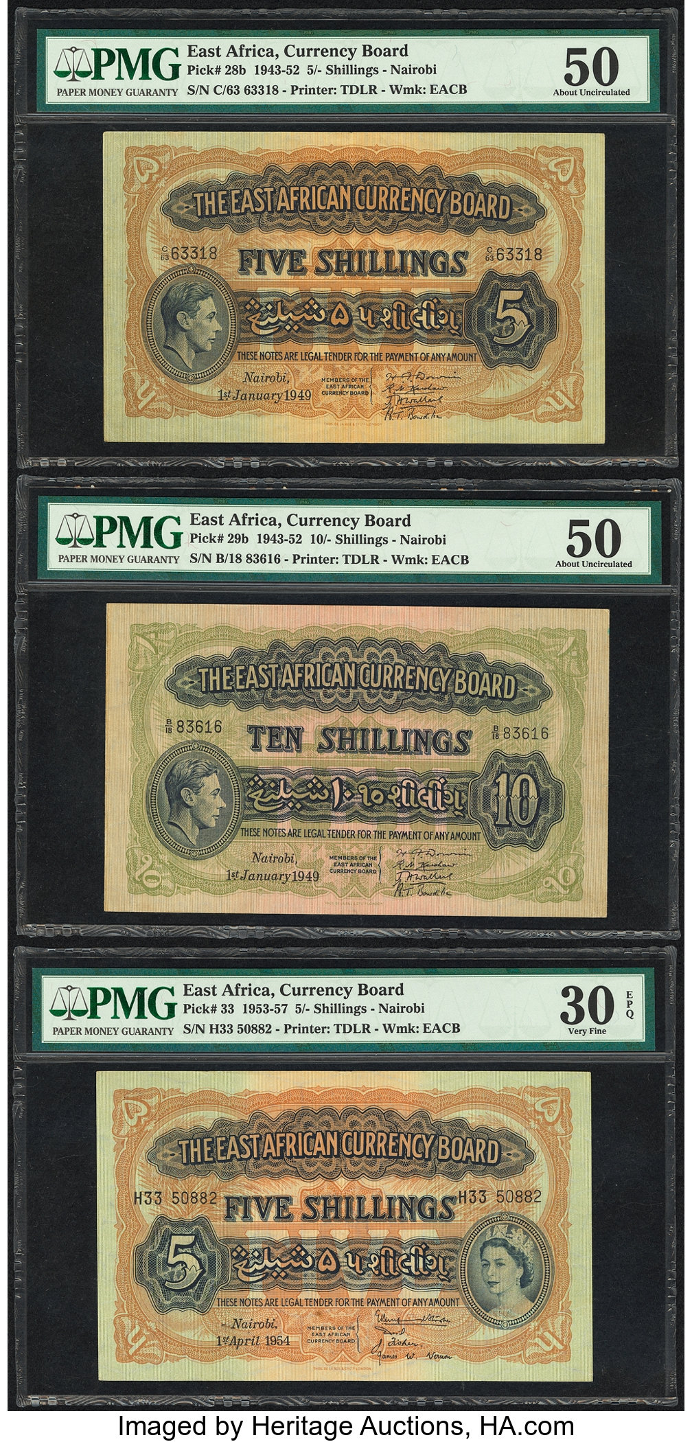 image for: East Africa  5 shillings(B217b)