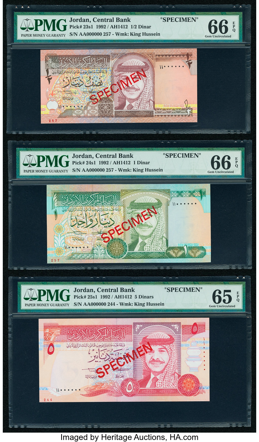 image for: Jordan  10 dinars (B218as)